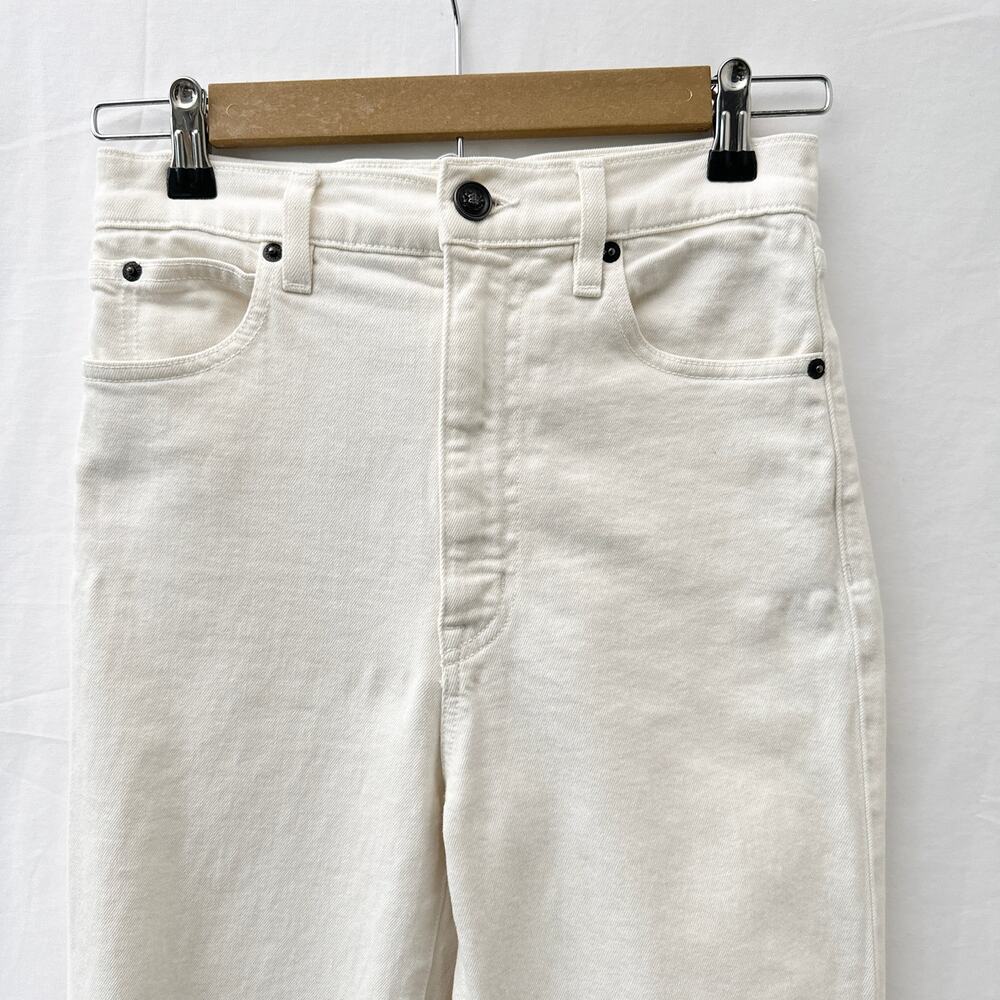 SLVRLAKE Beatnik Slim Fit High Rise Jeans White Wash Women's Size 27 - Picture 7 of 16